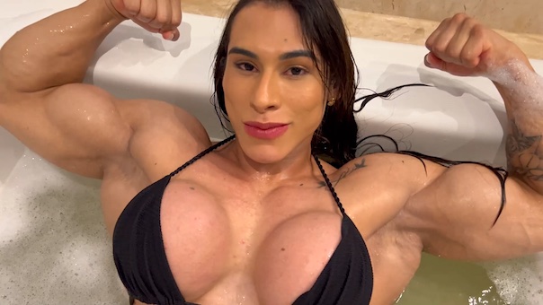 Dressed To Flex And Wet Hard Muscle 1